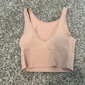Lululemon power pivot tank top (mauve)